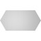 Ekena Millwork Half Round Surface Mount PVC Gable Vent w/ 3-1/2"W x 1"P Standard Frame, 30"W x 15"H GVPHR30X1501SN - alternate 2